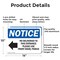 Signmission No Deliveries To This Entrance OSHA Notice Sign, Aluminum, 14in W x 10in L, 2PK OS-2PACK-NS-A-1014-L-14475 - alternate 2